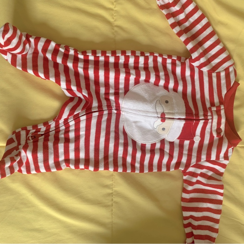 Santa Onesie with feet and hand covers